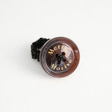 シグネイチャーボタンウィズニットリング/Merry,Motive signature button with knit ring (Wine)