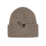 BBD Ripped Custom Long Beanie (Dark Beige)