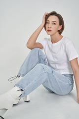 アジャスタブルデニムジョガーパンツ/ ADJUSTABLE DENIM JOGGER PANTS [6100]