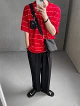 Never Classic Border T Shirt (3color) (6582344712310)
