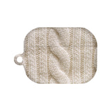 (01 Ivory) Twisted Knitted matte AirPods Case