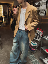 ローラヒドゥンツーボタンブレザー (2 color)