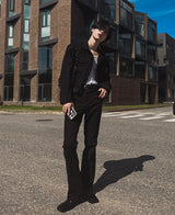 サークルブーツカットズボン/Circle bootcut trousers
