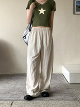 バウバスロックワイドロングナイロンパンツ / Bowbaslock Wide Long Nylon Pants