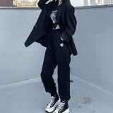 スマイルフラワースウェットパンツ / smile flower sweat jogger pants (4649643343990)
