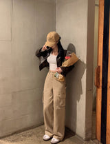 [BELLIDE MADE] Colorful Cotton Cargo Pants