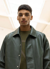 ラムスキンオーバーフィットボンバージャケット/LAMSKIN OVERFIT BOMBER JACKET