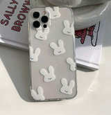 モチホワイトラビットフォーンケース / Mochi White Rabbit Phone Case