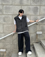ハイネックデニムベスト / High neck denim vest