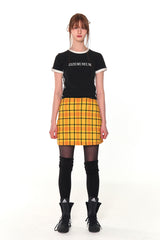 ORIGINAL MINI CHECK SKIRT (YELLOW)