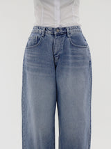 ラウンドワイドデニムパンツ / round wide denim pants