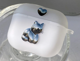 シルバーキャットAirPodsケース / Silver Cat AirPod Case