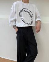 レイヤード ハーフ リング Tシャツ / TN Layered Half Ring T-shirt (3 colors)