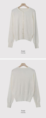 RE Cashmere Round Knit Cardigan (12color)