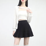 (Set) Syun Knit Button Bolero+Sleeveless