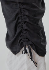 SHIRRING LAYERD LONG SKIRT (6679780753526)
