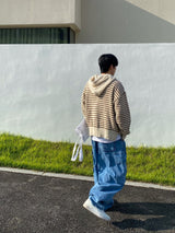 Big Pocket Balloon Cargo Denim Pants 2C