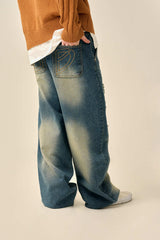 DAMAGE POINT WASHED DENIM