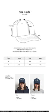 KYR Signature Logo Embossing Denim Ball Cap (Deep Blue)