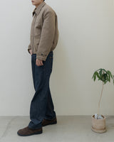 ファストげレイファブリックワイドデニムジーンズ / fast grey fabric wide denim jeans 2color