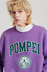 POMPEI VARSITY SWEATSHIRT [VIOLET] (6613792587894)