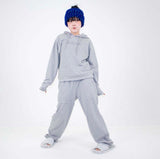 0MW tough cutting hoodie_melange gray
