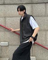 ハイネックデニムベスト / High neck denim vest