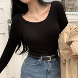 [BELLIDE MADE] スウィングリブクロップド長袖Tシャツ