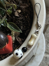 puppy loves bone key-ring