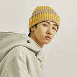 ウールブレンドニットグラデーションビーニー / WOOL BLENDED KNIT GRADATION BEANIE YELLOW