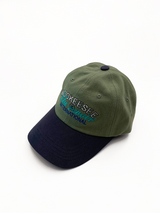 two tone vintage washing ball cap (Khaki/Charcoal)
