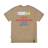 22 TAPE STANDARD FIT T-SHIRTS BEIGE / BLACK (6692811735158)