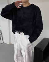 RU2219 Loop Angora Round Knitwear (4 colors)