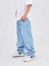 バギーデニムパンツ/MBSRCOPT101 MID90 BAGGY DENIM PANTS LIGHTBLUE