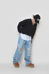 ビンテージワイドデニムパンツ/ vintage wide denim pants