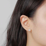 [4 SET] WHITE PEARL EARRING
