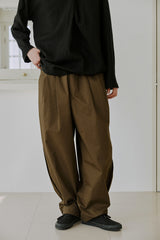 サイドバルーンパンツ / unisex side balloon pants brown