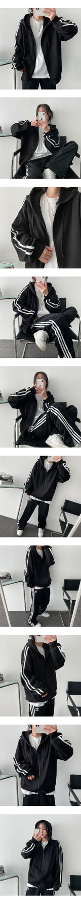 Harpo Coloring Line Hooded Zip-Up