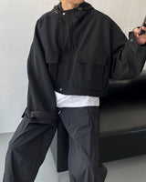 モノクロップフードジャンパー / CR Mono Cropp Hood Jumper (3 colors)