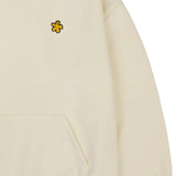 [UNISEX]Yellow odd flower embroidery hoodie