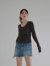 アーリーリブドTシャツ / Early Ribbed T-shirt (3color)
