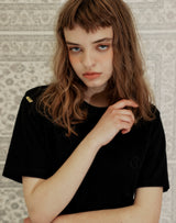YELLOW TAP REGULAR FIT T-SHIRT BLACK (6691420307574)
