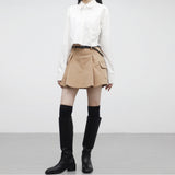 Weevil cargo pleated skirt