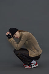 [20W]ROSE KNIT BEANIE / BLACK (4614350405750)