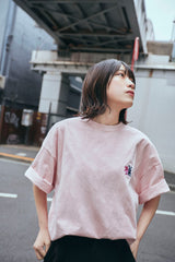 コラボレーションロゴTシャツ / PUBLUX × GRAVER - PINK