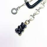 Ink marble bear keychain (2color) (6685432578166)