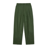 ワイドカーブフィットツータックチノパンツ / WIDE CURVE FIT TWO TUCK CHINO PANTS KHAKI