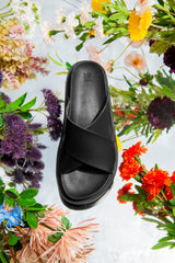 OFFICE SLIDE LEATHER BLACK 547