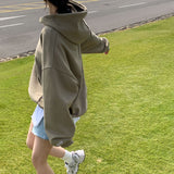 [BELLIDE MADE] Loose fit point embroidered hoodie