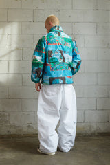 ロマンティックロゴパッディングジャンパー/BSR2223FWJK009 ROMANTIC LOGO PADDING JUMPER GREEN BLUE
